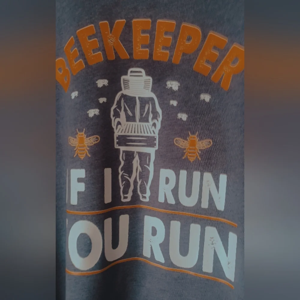 Blue Upcycled Graphic Long Sleeve Shirt - Picture 9 of 9